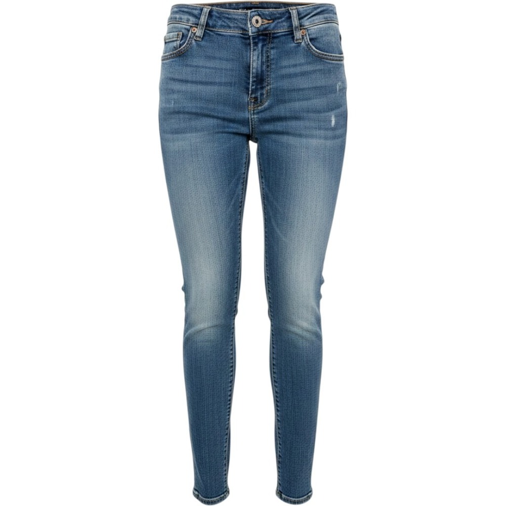 American Eagle Straight 77 Jeans Womens Blue Denim Medium Wash Stretch Pockets